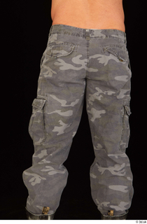 Larry Steel casual dressed grey camo trousers thigh 0005.jpg